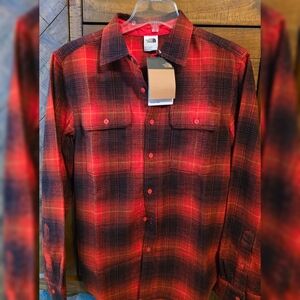 The North Face Arroyo Flannel Shirt, Fiery Red Small